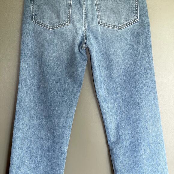 NWOT FRANK & EILEEN MONAGHAN Mom Jean Size 25 Blue Denim High Waist Straight Leg - Picture 14 of 16